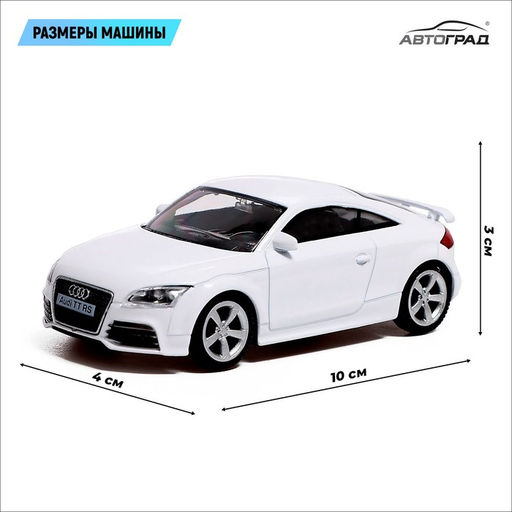 Машина металлическая AUDI TT COUPE, 1:43, цвет белый - АвтоГрад фото 2