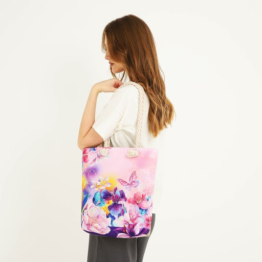 Сумка женская пляжная Цветы, 35?40 см - Nazamok фото 11