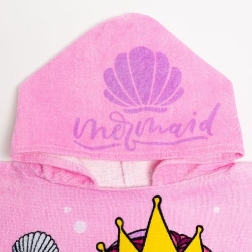 Полотенце-пончо детское махровое Крошка Я Русалочка 60х120см, 100% хлопок, 300гр/м2  фото 21