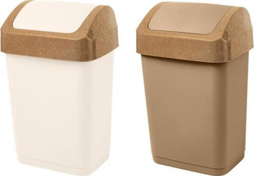 Контейнер для мусора Wood 25 л с крышкой-маятником SC480411624 - Пластик репаблик фото 3