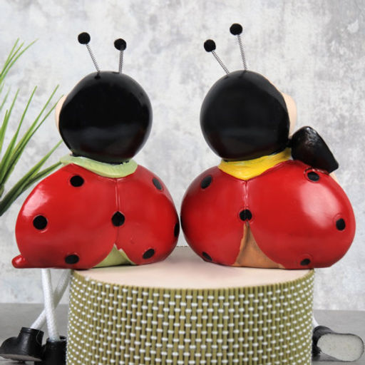 Цена за 2 шт. Фигурка Божья коровка висячие ножки 2 штуки набор 22 см / 9871 /уп 48/ 669927 - Галеонтрейд фото 2