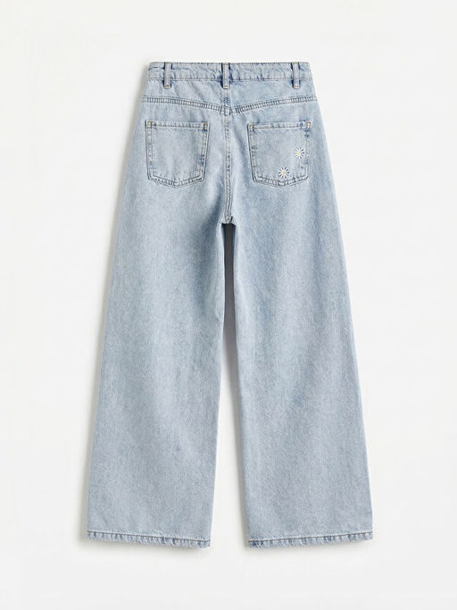 Wideleg Nak??l? K?z ?ocuk Jean Pantolon