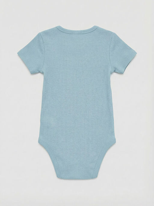 Bisiklet Yaka Erkek Bebek ??t??tl? Body 2li