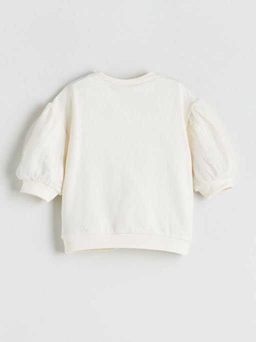 Bisiklet Yaka K?z Bebek Sweatshirt ve Tayt