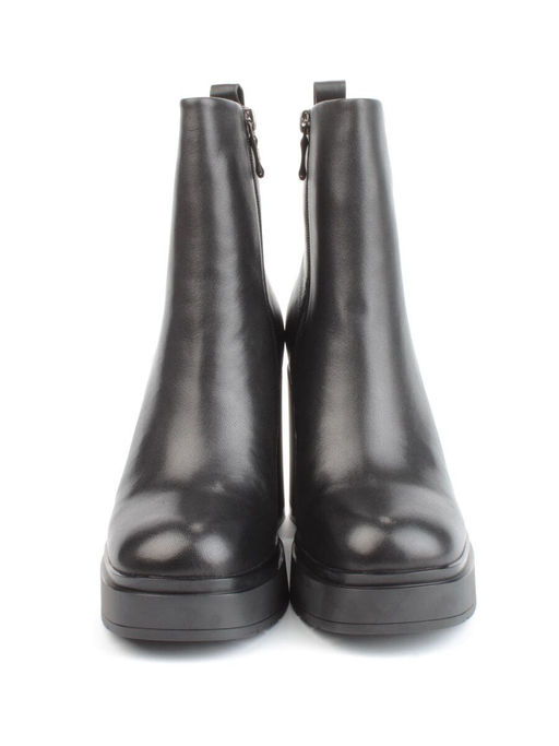 04-M3-1451 BLACK Ботильоны зимние женские (натуральная кожа, натуральный мех) - Фабричный китай фото 9