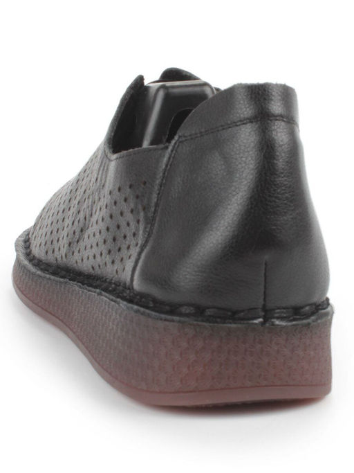 03-5001-1 BLACK Полуботинки женские летние (натуральная кожа) - Фабричный китай фото 5