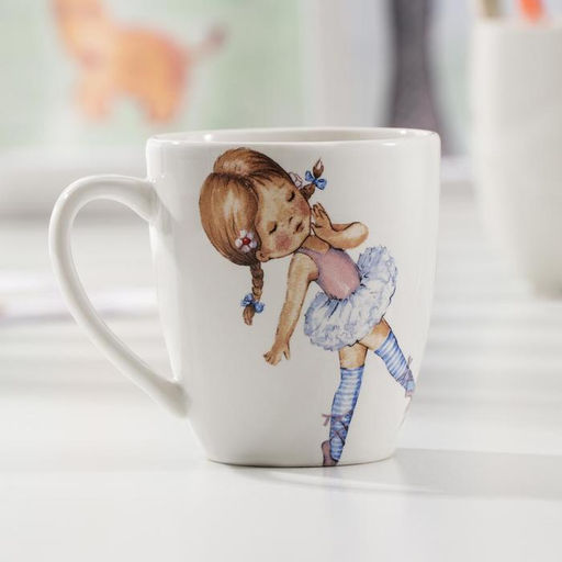 Кружка Кубаньфарфор «Балерина», 240 мл, белая