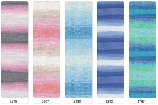 Цена за 5 мотков пряжи Diva Batik