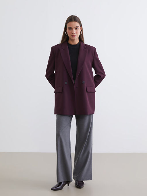 D??me Detayl? Kad?n Blazer Ceket