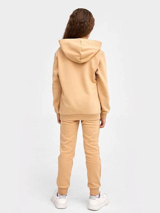 Комплект для девочек (худи, брюки) в бежевом цвете - Mark formelle фото 3