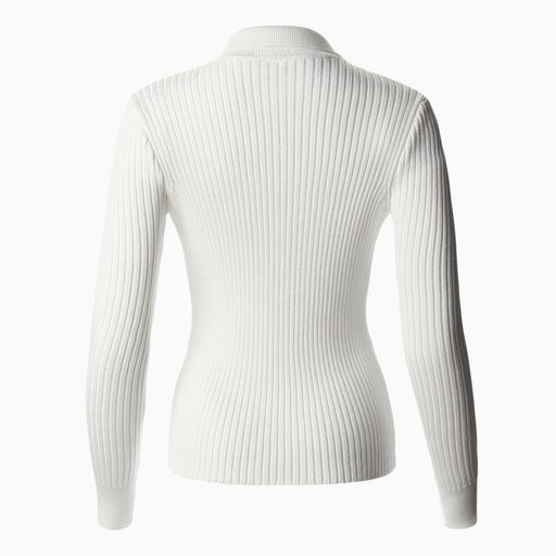 Джемпер женский на пуговицах MINAKU: Knitwear collection, белый, размер 42-44  фото 9