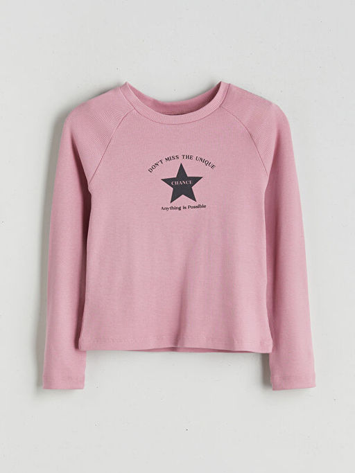 Bisiklet Yaka K?z ?ocuk Ti??rt