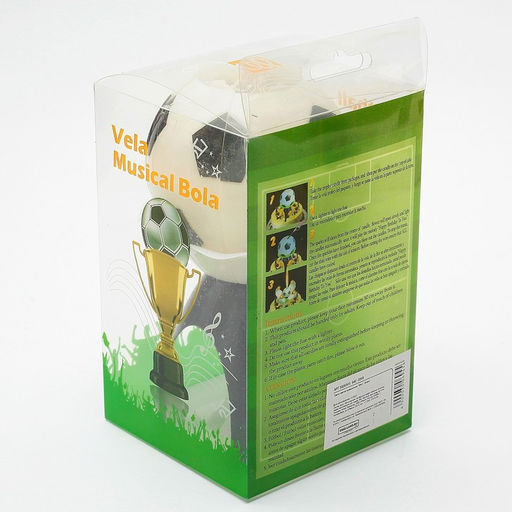 Свеча для торта музыкальная Мяч, бело- чёрная - Simaland фото 7