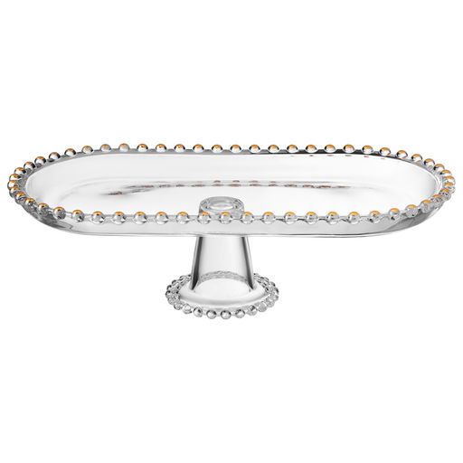 БЛЮДО СЕРВИРОВОЧНОЕ GOLDEN CHARM НА НОЖКЕ, 30*15*8,5 СМ