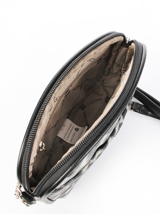 LACCOMA сумка Джулия-леопард черно-белый эко кожа хлопок