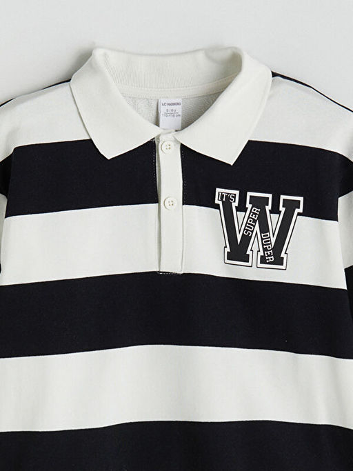 Polo Yaka Erkek ?ocuk Sweatshirt