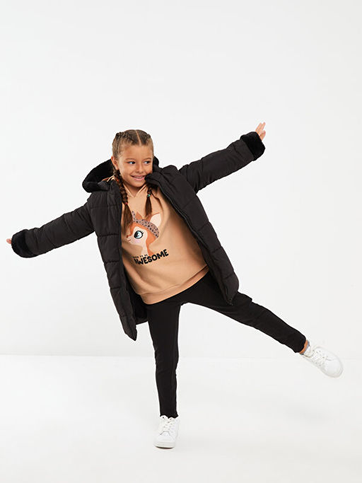 Kap??onlu Basic K?z ?ocuk Mont - Waikiki фото 2