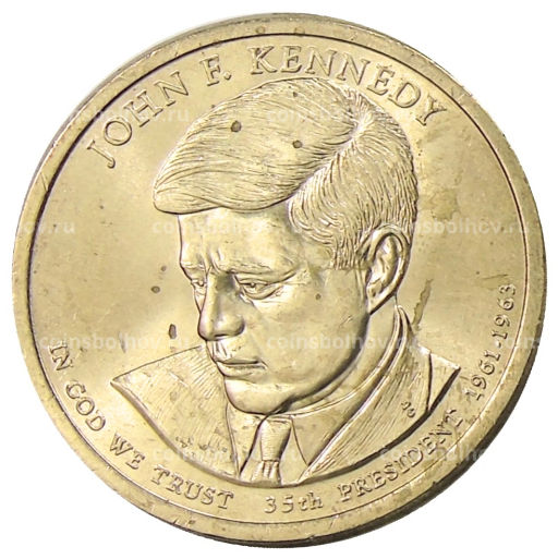 Монета 1 доллар 2015 года P США Джон Кеннеди 35-й президент США