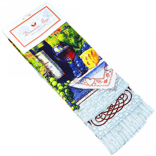 Полотенце вафельное 48х62см "Провинция", 171г/м2, хлопок 100%, комплект 3шт, "Домашняя мода" (Россия)