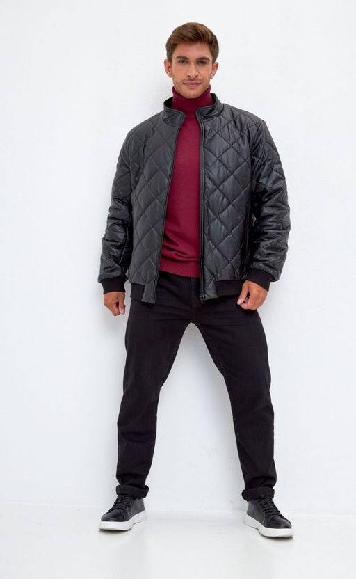 Водолазка мужская F121-01-868 бордовая - Fine joyce фото 16