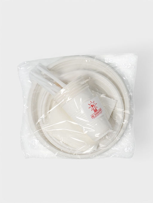 Набор пластиковой одноразовой посуды на 6 персон Не ЗАБЫЛИ! «Шашлычный №3», белый