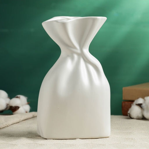 Ваза для цветов «Пэйс», 23×12 см, керамика, белая