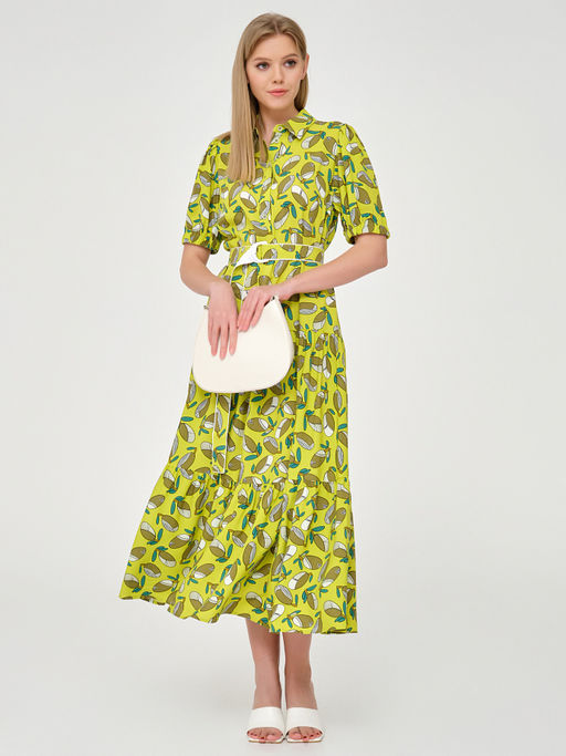 Платье ярусное из вискозы