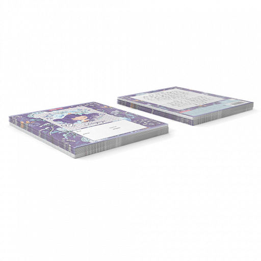 Цена за 10 шт. Тетрадь школьная ученическая ErichKrause Bluecurl, 12 листов, линейка (в плёнке по 10 шт.)  фото 3