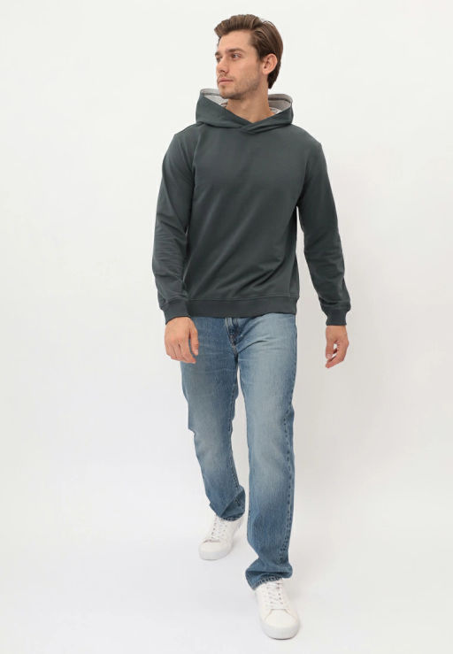 Худи мужское GREG G172-OZ02-2020 (т.изумруд)