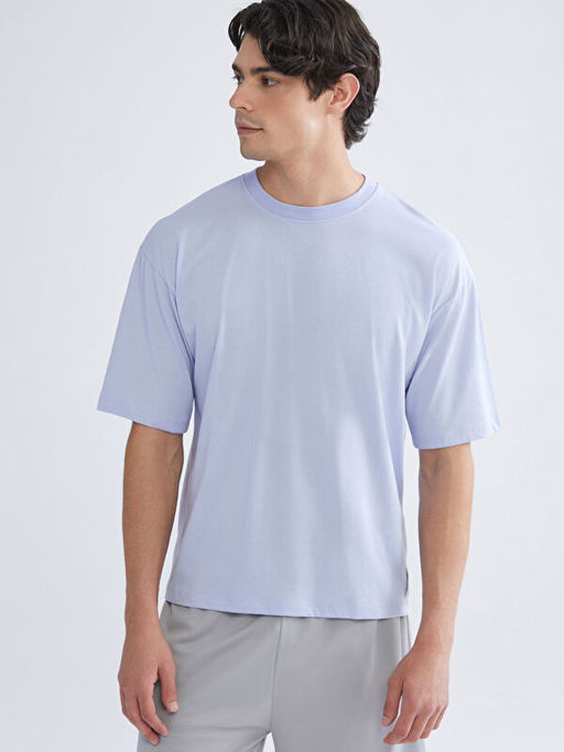 Bisiklet Yaka Erkek Spor Ti??rt