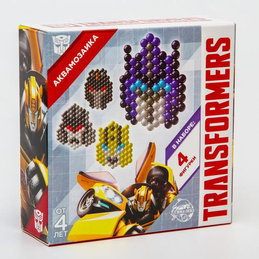 Аквамозаика Трансформеры, 4 фигурки, маски - Hasbro фото 5