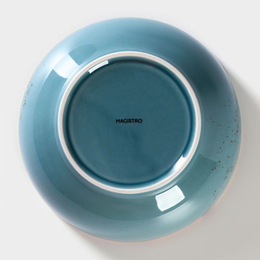 Салатник Magistro «Церера», 1.1 л, 18.5×7.5 см, фарфор, голубой