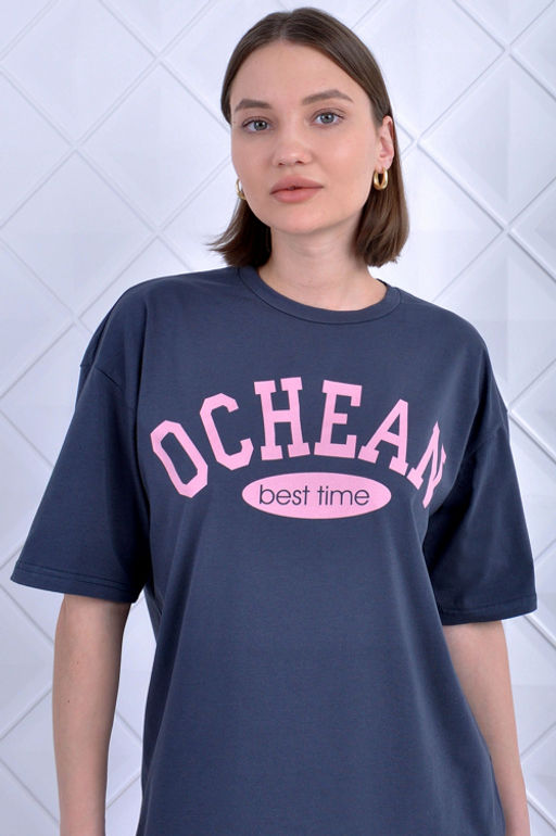 Арт. 5734 Костюм с велосипедками 42-50 (5 шт) Цвет:верх-темно-серый.низ-розовый - Калинка фото 5