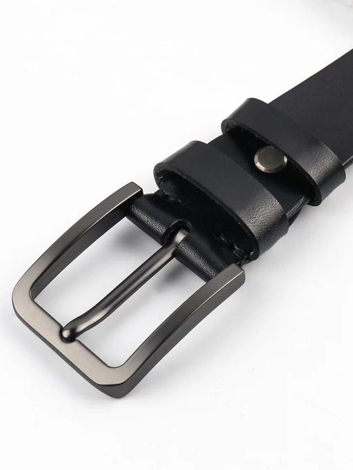 Мужской кожаный ремень Dierhoff ДРК 3057/3-40 Черный - Sergio valentini фото 4