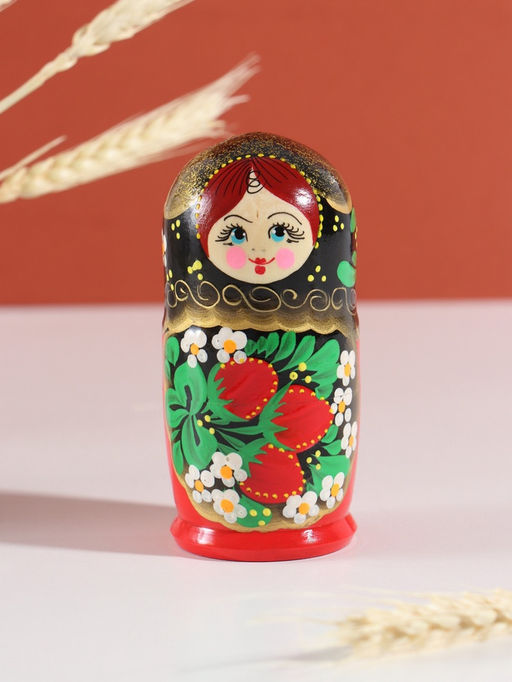 Матрёшка дерево «Анна», хохлома, 5-кукольная, 11 см