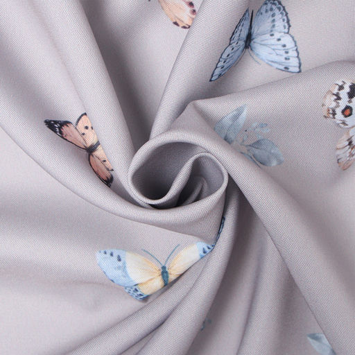 Шторы для кухни с подхватами Этель Butterflies, 145×180 см, комплект - 2 шт.