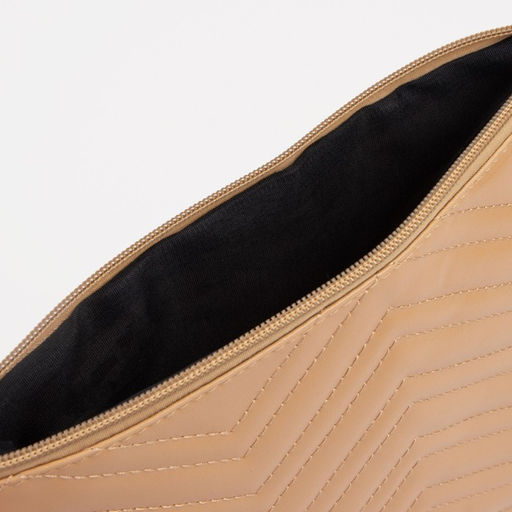 Сумка-клатч на молнии, цвет бежевый - Simaland фото 3