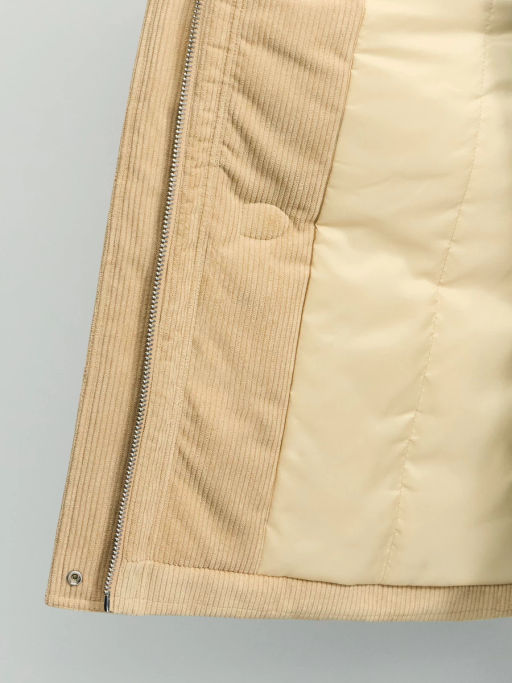 Вельветовое полупальто на застежках-карабинах / Zarina  фото 10