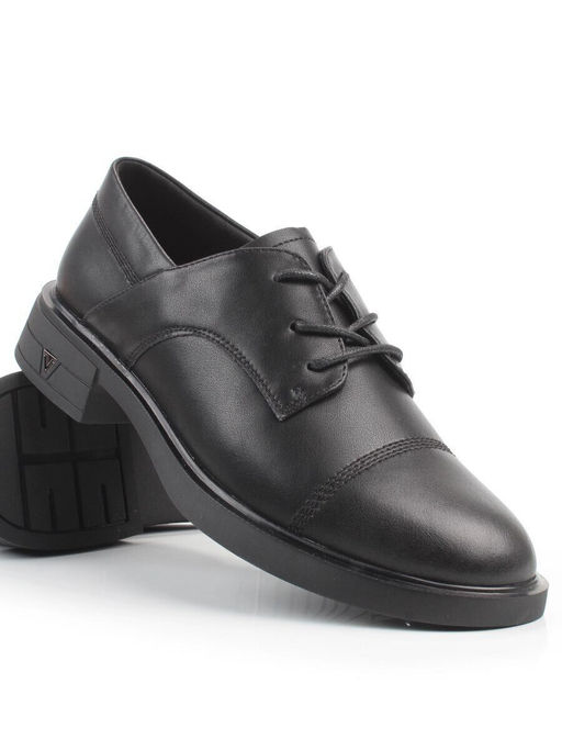 03-M47-68 BLACK Полуботинки женские (натуральная кожа)