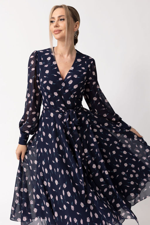 Платье Golden Valley 4894-1 темно-синий  фото 3