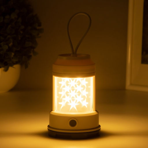 Фигурка световая RISALUX «Звездное небо», 2 Вт, LED, 3×АА, бежевый, 8×8×13 см