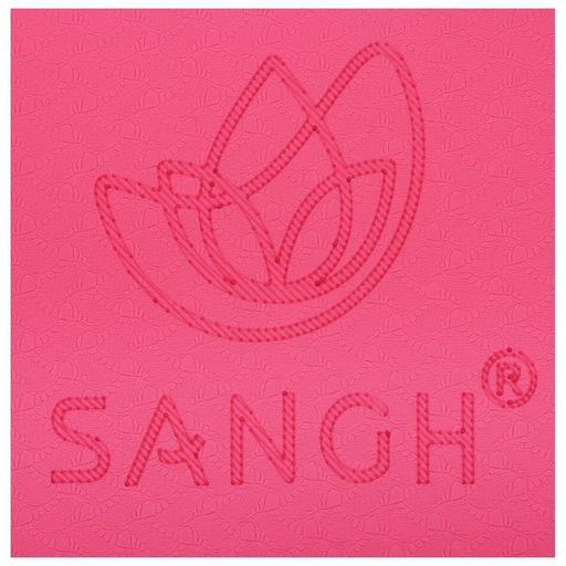 Коврик для фитнеса и йоги Sangh Sun, нескользящий, 183×61×0.6 см, розовый