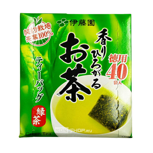 Зеленый чай Сенча Itoen, Япония, 80 г (40 пакетиков по 2 г) Акция