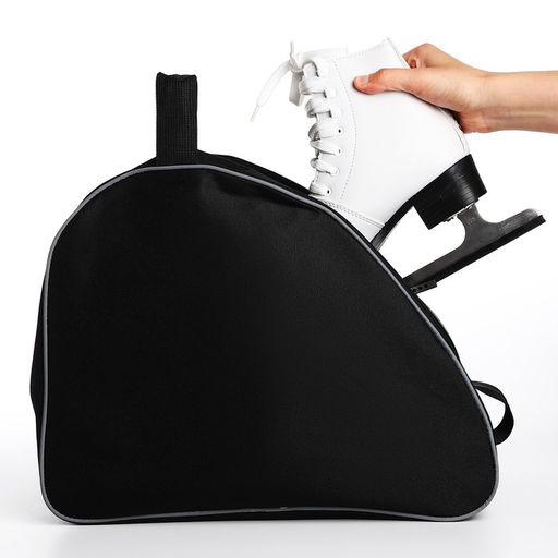 Сумка спортивная для коньков, 40×32×20 см, чёрная