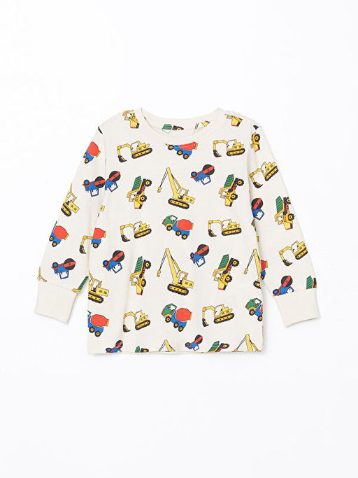 Bisiklet Yaka Erkek ?ocuk Pijama ?st