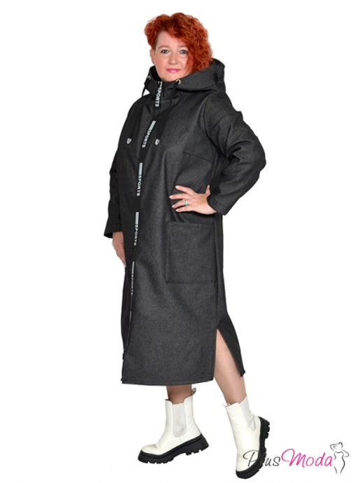 Пальто Модель №1696 размеры 44-84 - Plusmoda фото 2