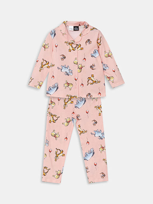 Winnie the Pooh Bask?l? K?z ?ocuk Pijama Tak?m