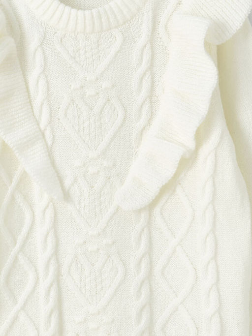 Bisiklet Yaka Uzun Kollu K?z ?ocuk Triko Kazak - Waikiki фото 2