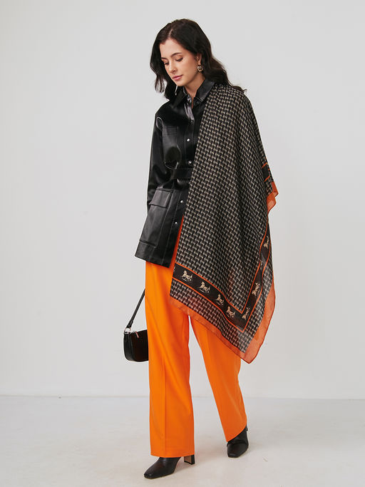 Большой, мягкий, тонкий и очень нежный двусторонний палантин - Tantino фото 2