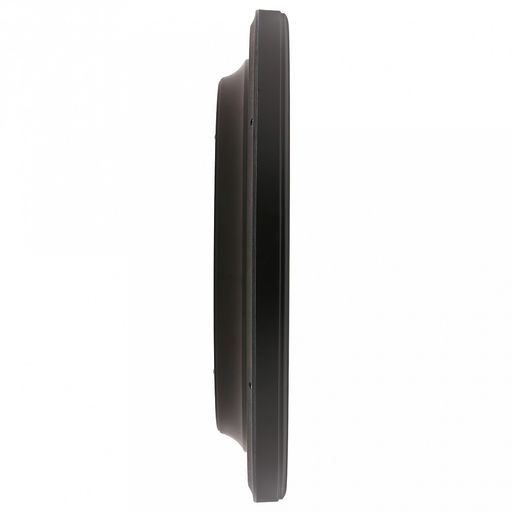 Часы настенные "Маэстро" д37,5см, h5,5см, мягкий ход, циферблат белый; цифры арабские, черный; корпус пластик, черный; в коробке (Китай)